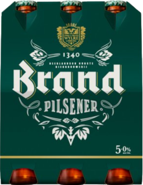 Brand Pilsener sixpack met flesjes van 30cl Brand Pilsener sixpack met flesjes van 30cl